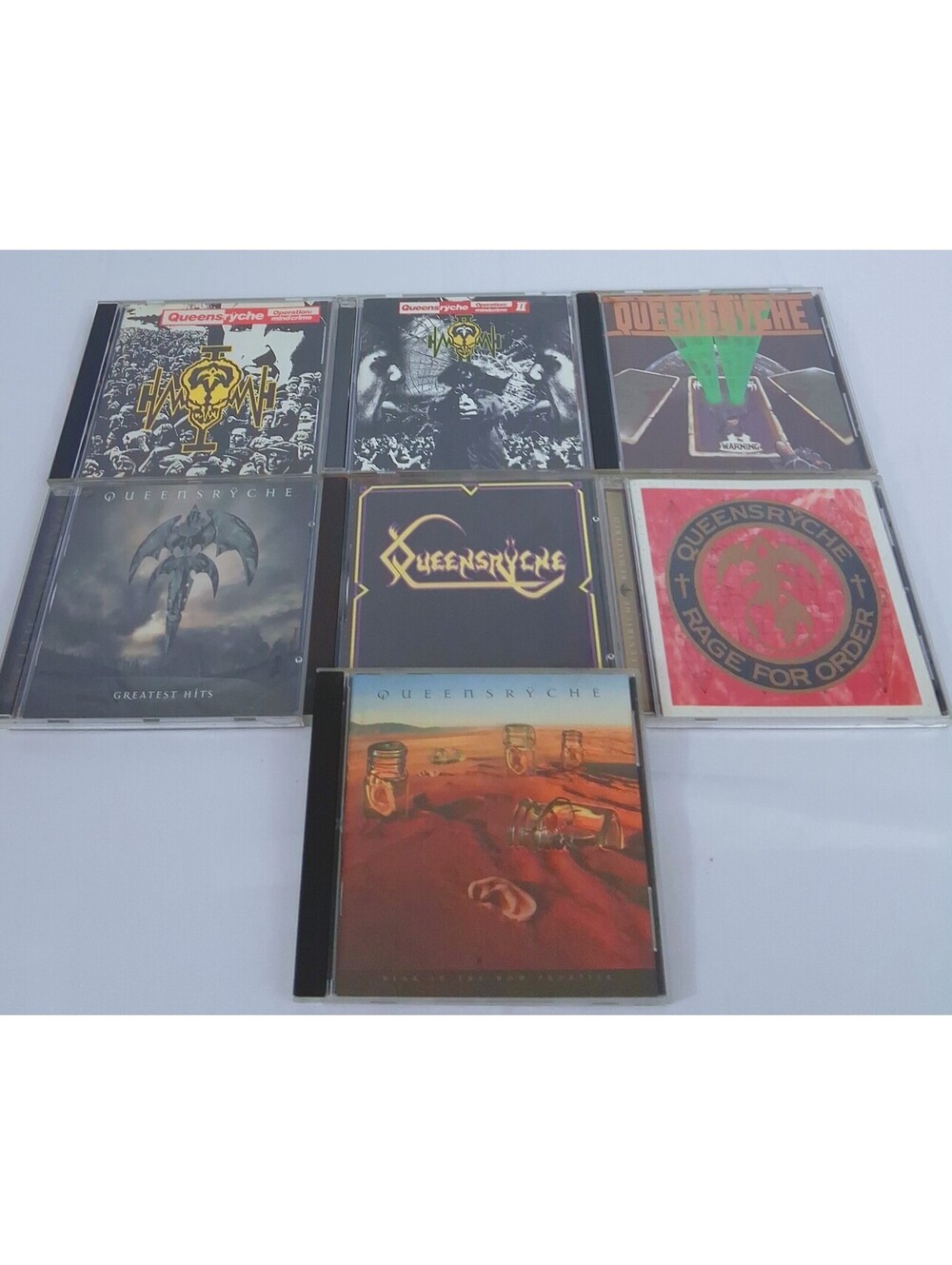 Queensryche Lot of 7 CD 7 Disc Greatest Hits RAGE Warning Frontier MINDCRIME 1 2
